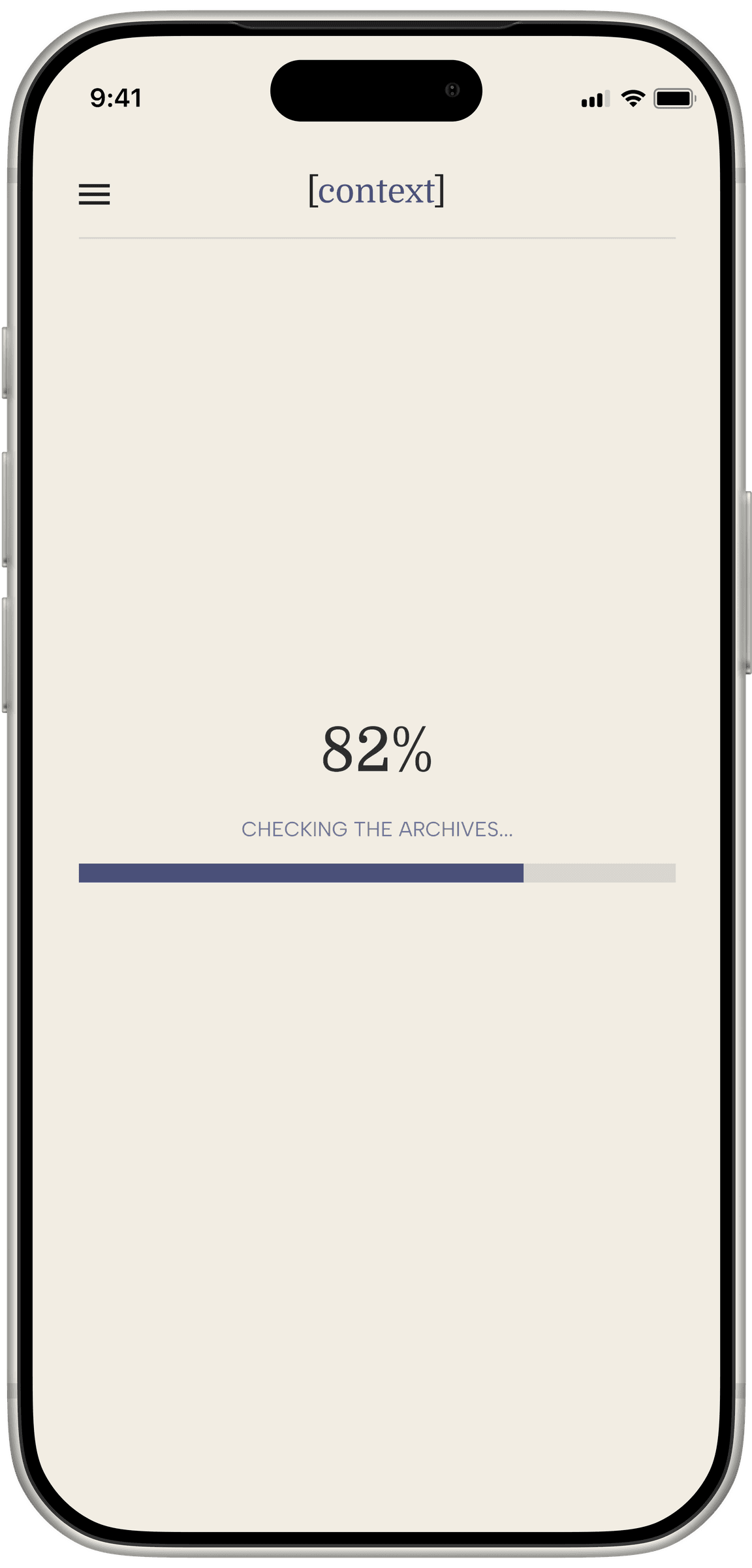 Context checking a claim